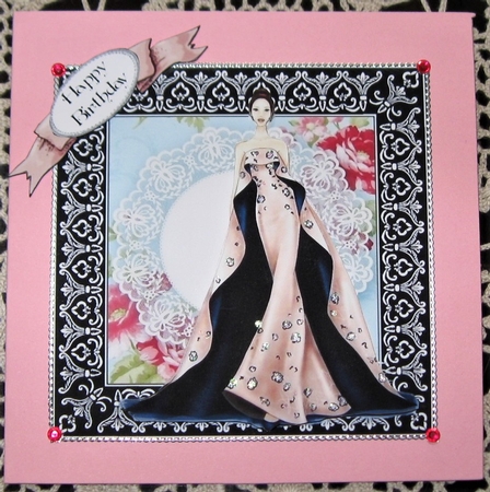 Elegant Lady Card Front 4 by Wendy De Winter