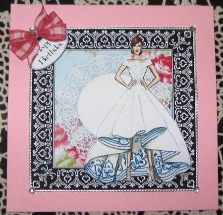 Elegant Lady Card Front 6 by Wendy De Winter