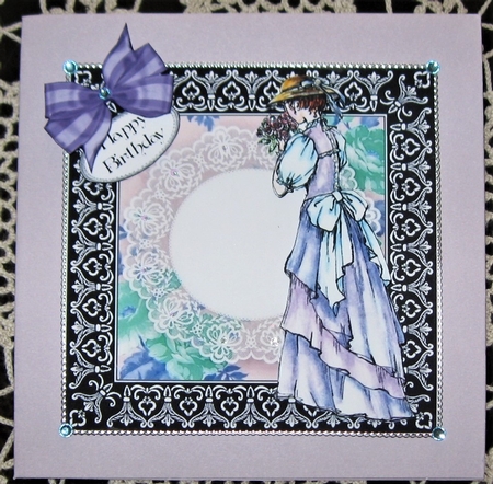 Elegant Lady Card Front 9 by Wendy De Winter