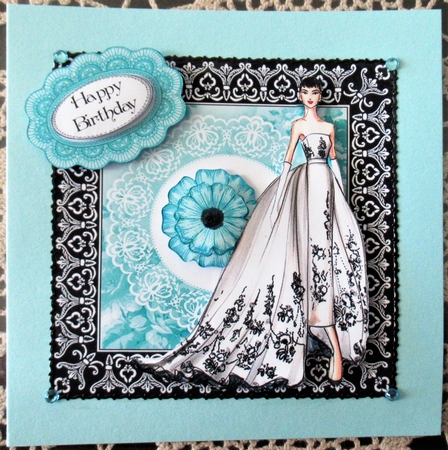 Elegant Lady Card Front 19 by Wendy De Winter