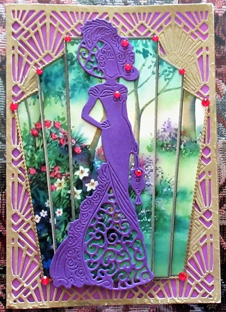 Art Deco Watercolour Stacker SCENES 19 by Wendy De Winter