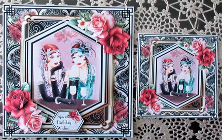 Art Deco Ladies 6x6 Mini Page Kit by Wendy De Winter