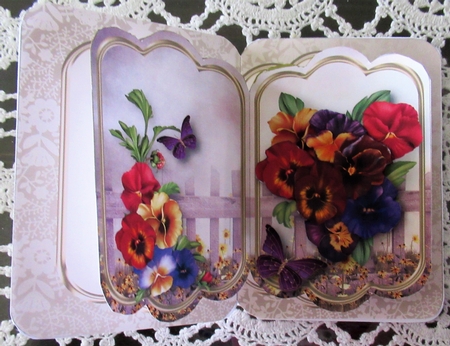 Pansy Profusion  - Pop-up Card Mini Kit by Wendy De Winter