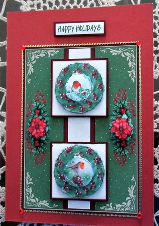 Robin Bauble Wreaths by Wendy De Winter