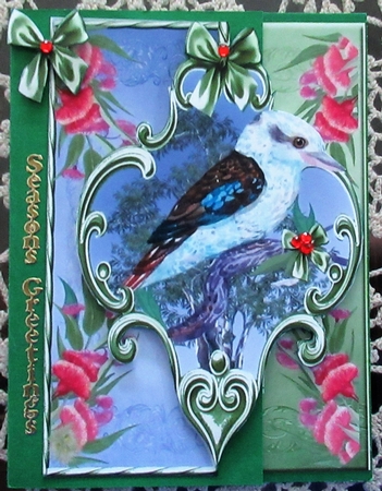 Mini Kit -over the Edge- Ozzie Christmas- Kookaburra by Wendy De Winter