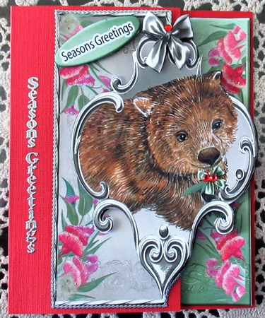 Mini Kit -over the Edge- Ozzie Christmas- Wombat by Wendy De Winter
