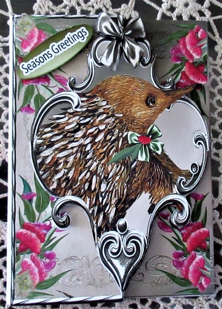 Mini Kit -over the Edge- Ozzie Christmas- Echidna by Wendy De Winter