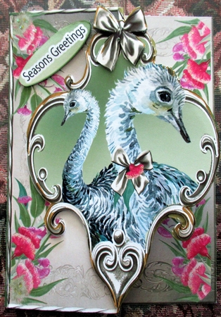 Mini Kit -over the Edge- Ozzie Christmas- Emu by Wendy De Winter