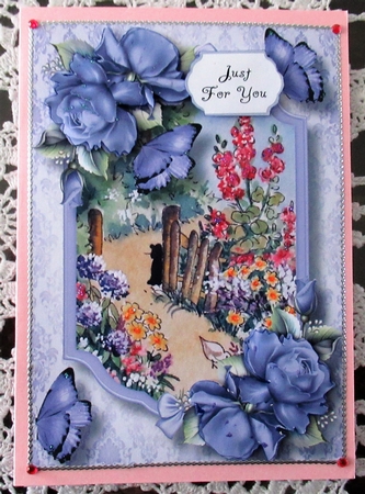 Victorian Garden & Roses 1 A5 by Wendy De Winter