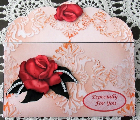 Pearly Rose Money Wallet by Wendy De Winter