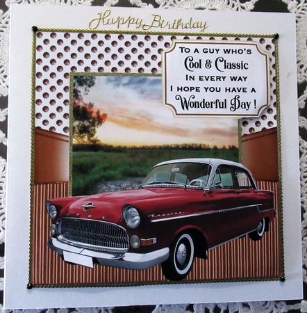 3 Vintage car card front/toppers 2 by Wendy De Winter