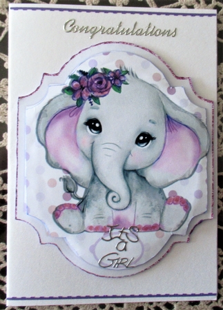 ELEPHANT QUICK CARD 2 by Wendy De Winter
