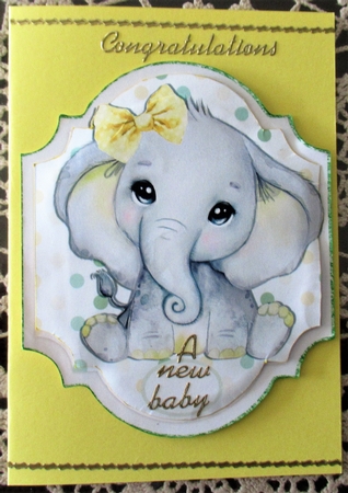 ELEPHANT QUICK CARD 5 by Wendy De Winter