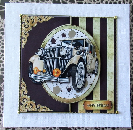 A Touch of Gold Elegance Card Topper 3 by Wendy De Winter