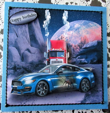 car and lorry by Wendy De Winter