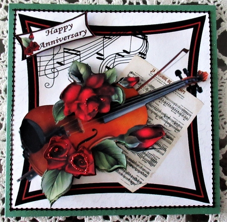 7X7 Music and roses anniversary by Wendy De Winter