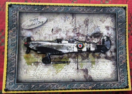 Vintage Aircraft Card Front by Wendy De Winter