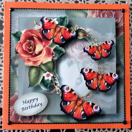 Sage Garden Butterflies by Wendy De Winter