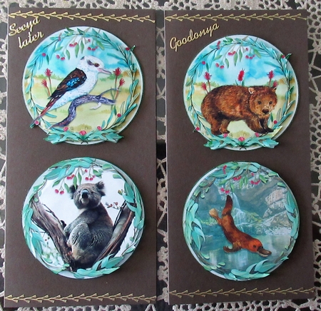 MIXED AUSTRALIAN ANIMAL TOPPERS by Wendy De Winter