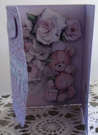 Teddy Bear - Wrapover Card Mini Kit by Wendy De Winter