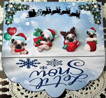Christmas Money Wallet or Gift Card Holder 8 by Wendy De Winter