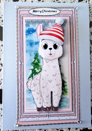 DL, Llama Card and Blank Insert by Wendy De Winter