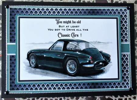 A5 Old but Classic 6 Card Front with Topper and sentiments by Wendy De Winter