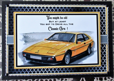 A5 Old but Classic 13 Card Front with Topper and sentiments by Wendy De Winter