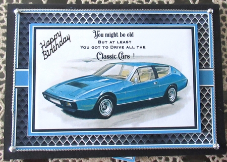 A5 Old but Classic 15 Card Front with Topper and sentiments by Wendy De Winter