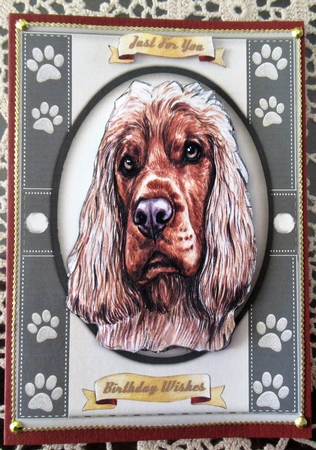 A5 Beautiful Cocker Spaniel Dog by Wendy De Winter