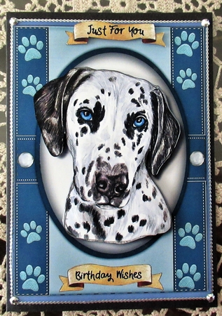 A5 Beautiful Dalmatian Dog by Wendy De Winter