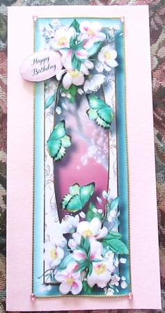 Blooms & Butterflies - Apple Blossom Large DL by Wendy De Winter