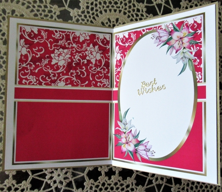 A5 Beautiful Oriental Lady Blank Insert  by Wendy De Winter