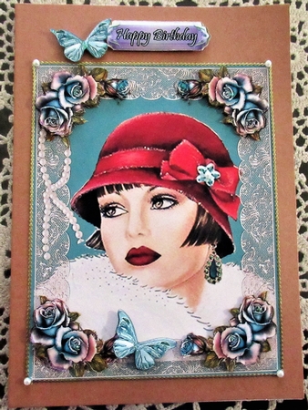 Retro Lady For lots of occasions # 12 by Wendy De Winter