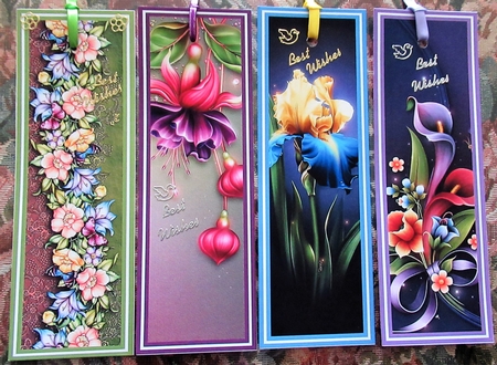 Beautiful Floral Bookmarks Sheet 6 by Wendy De Winter