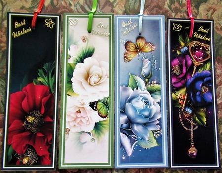 Beautiful Floral Bookmarks Sheet 11 by Wendy De Winter