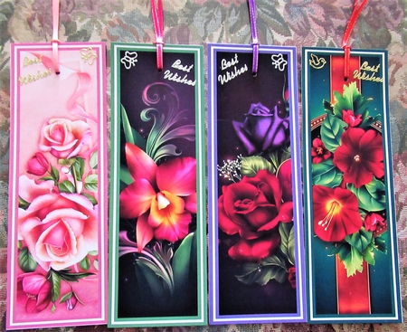 Beautiful Floral Bookmarks Sheet 12 by Wendy De Winter