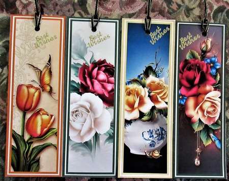 Beautiful Floral Bookmarks Sheet 15 by Wendy De Winter