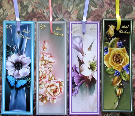 Beautiful Floral Bookmarks Sheet 16 by Wendy De Winter