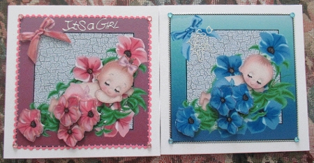 new baby girl and boy toppers sheet by Wendy De Winter
