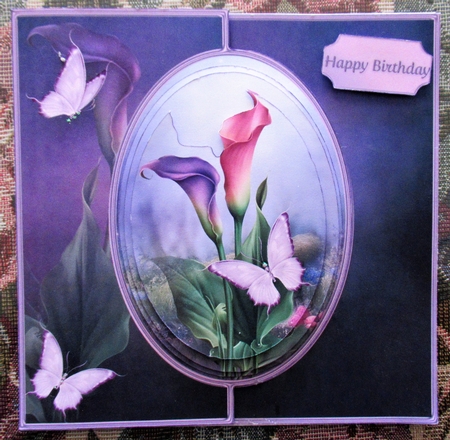 Calla Lilies - Offset Front Card Mini Kit by Wendy De Winter