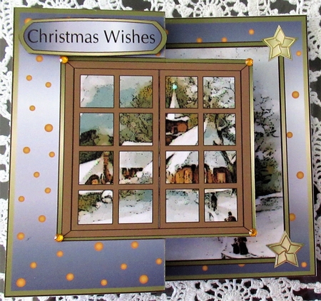 Christmas Scene and Window Fold Back 9 by Wendy De Winter