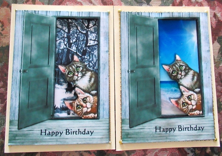 Funny Cats Toppers Birthday by Wendy De Winter