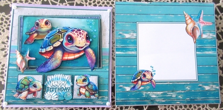 Swimming by with a Birthday Hi! by Wendy De Winter
