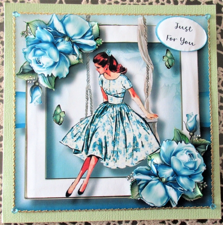 Vintage Beauty In Blue by Wendy De Winter