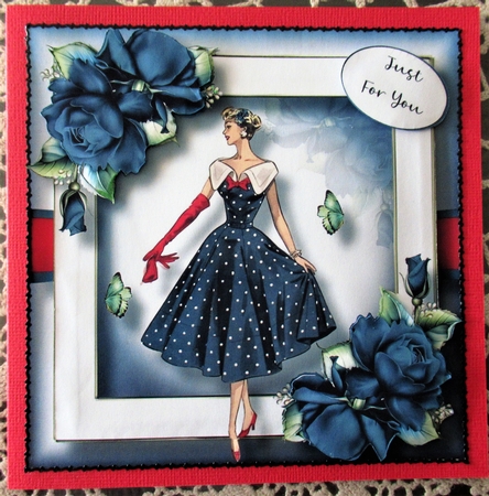 Vintage Beauty In Navy by Wendy De Winter