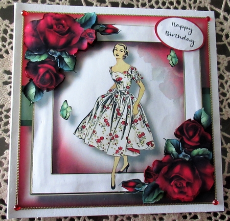 Vintage Beauty In Red by Wendy De Winter