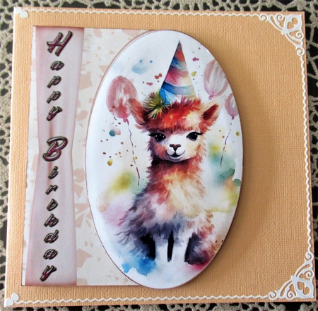Birthday animal card front 2 by Wendy De Winter