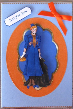 40s Lady in Blue by Wendy De Winter