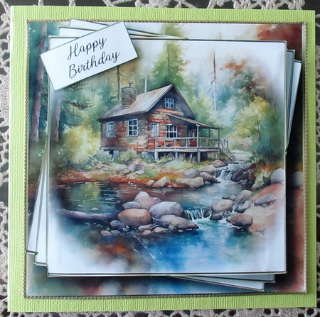 Rustic Riverside Cabin 1 by Wendy De Winter